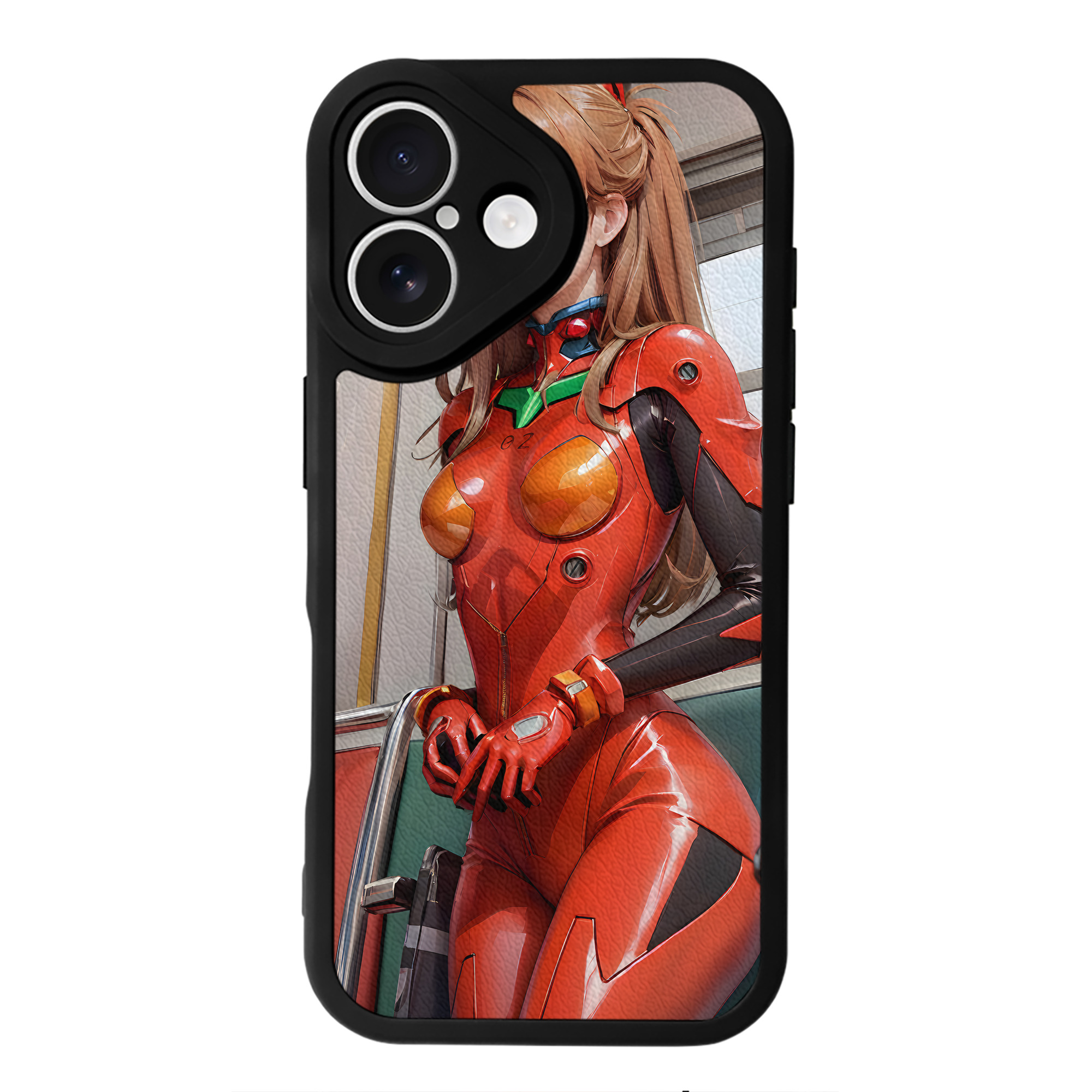 （画像用） EVA 新世紀エヴァンゲリオン 【iPhone 16シリーズ対応】シリコンスマホケース（レザー調） 材質：シリコン